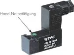 3/2-Wege-Magnetventil Federrückstellung M5 Baureihe YSV20 YPC mit Flansch geschlossen (NC), alle Typen