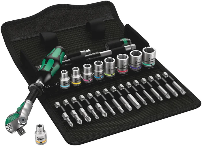 8100 SA 9 Zyklop Speed-Knarrensatz, 1/4″-Antrieb, zöllig, 28-teil