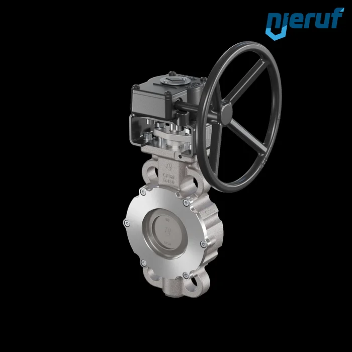 Absperrklappe AK13 Edelstahl DN 80 PN10-40 ANSI150-300 Getriebe