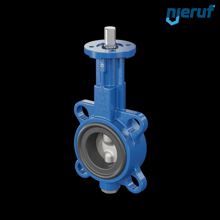 Absperrklappe DN 50 PN6-PN10-PN16 & ANSI150 AK01 ohne Hebel DVGW-Trinkwasser