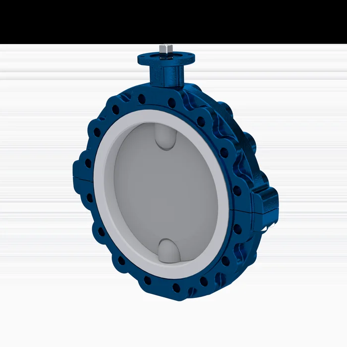 Absperrklappe PTFE AK09 DN350 ANSI150 FKM Einlage