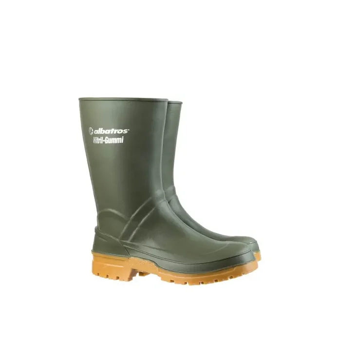 albatros GUARDIAN MID BLACK Kurzschaftstiefel aus Nitrilgummi grün Gr. 42