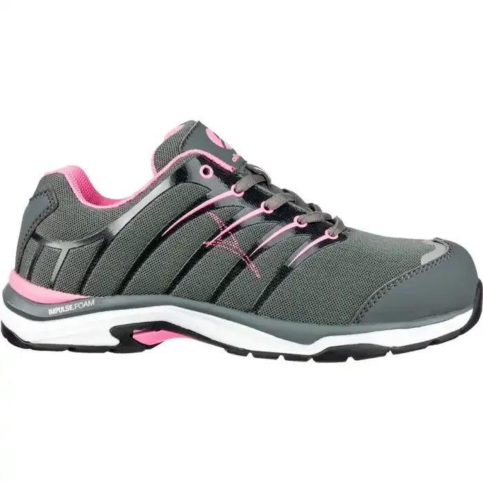 albatros TWIST PINK WNS LOW robuster Damen-Sicherheitsschuh S1P grau/pink Gr. 37