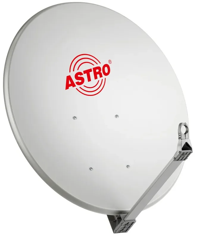 ASP 100 W Offset-Parabolantenne, Aluminium, 100 cm, weiß, 40 mm Aufnahme für LNB