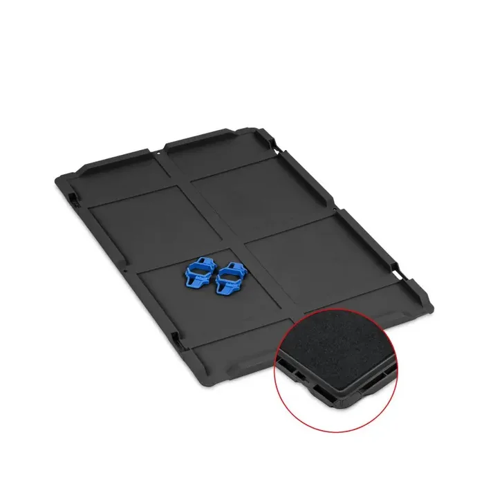 Auflagedeckel-Set mit Schaumstoff und blauen Schiebeschnappverschlüssen für NextGen 2.0 Cycle 600x400mm