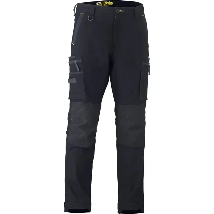 Bisley Arbeitshose CARGO Stretch-Baumwollgewebe mit Kniepolstertaschen schwarz Gr. 54