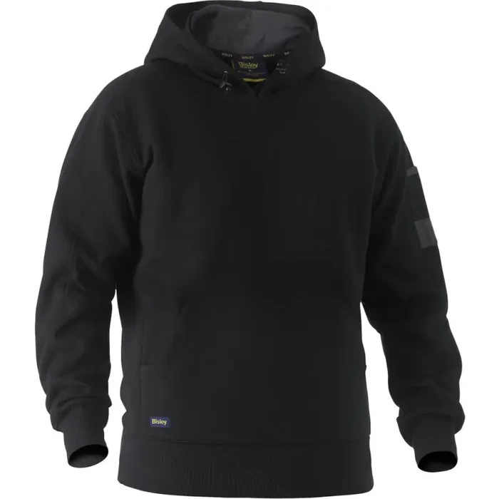Bisley Kapuzenpullover WORK FLEECE HOODIE mit Kängeruhtasche schwarz 3XL