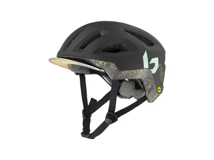 BOLLÉ Helm „Eco React MIPS“ EPS mit 20% Kork – der dark green mat