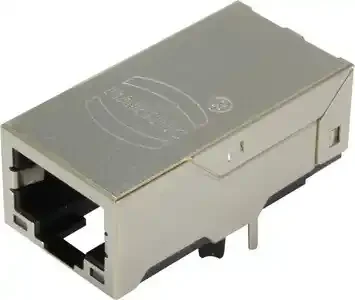 Buchse, RJI RJ45 Buchse 10/100 Mbit gew. LV THT