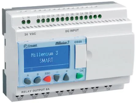Crouzet Millenium 3 Logikmodul, 12 Eing. Transistor Ausg.Typ Digital Eing.Typ 24 V dc
