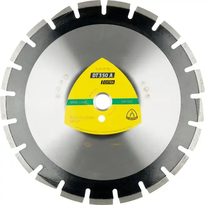 Diamantgroßtrennscheibe DT 350 A Extra für Asphalt Sandstein Weitverzahnung 450 x 3,7 x 25,4 mm