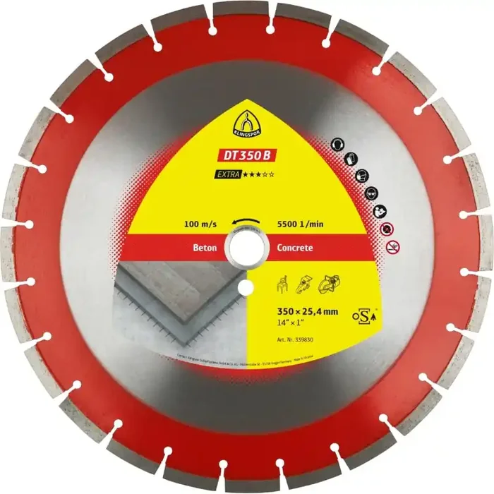Diamantgroßtrennscheibe DT 350 B Extra für Beton Altbeton armiert Standardverzahnung 300 x 2,8 x 20 mm