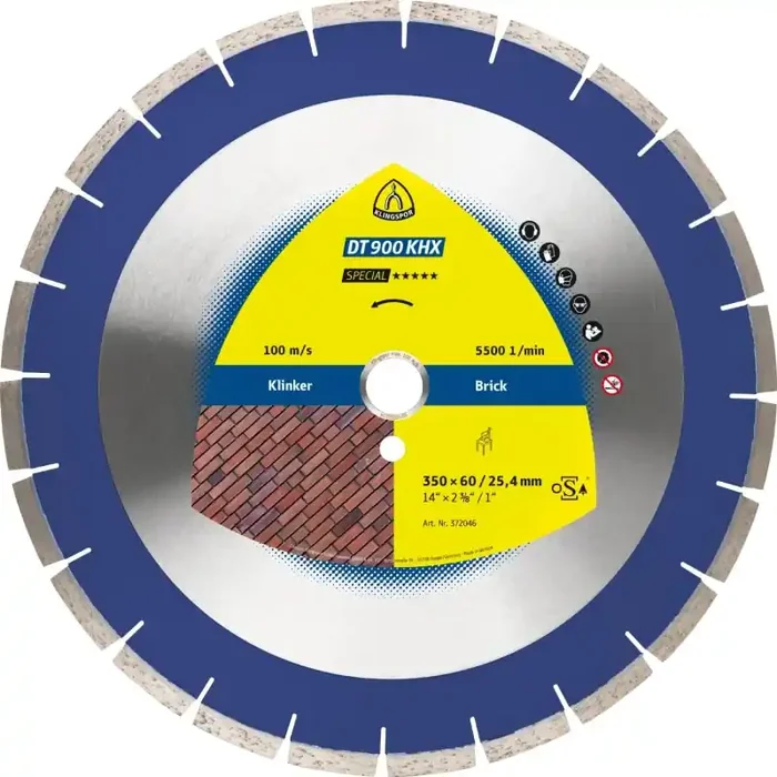 Diamantgroßtrennscheibe DT 900 KHX Special für Klinker mittelhart-hart Engverzahnung 300 x 2,8 x 25,4 mm