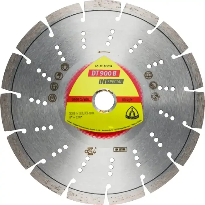 Diamanttrennscheibe DT 900 B Special für Beton Altbeton armiert Standardverzahnung 180 x 2,6 x 22,23 mm