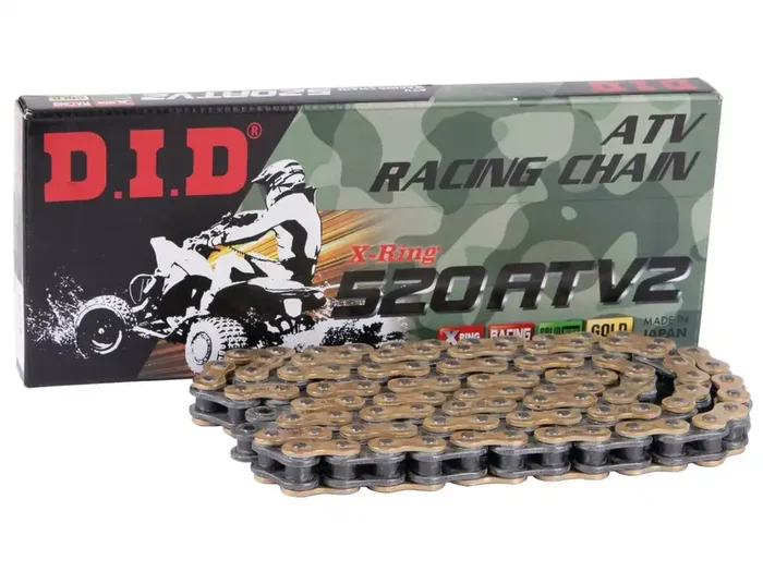 DID Kette „520ATV2 G&B“ 5/8 x 1/4, ATV Racing 84 Glieder, Ni