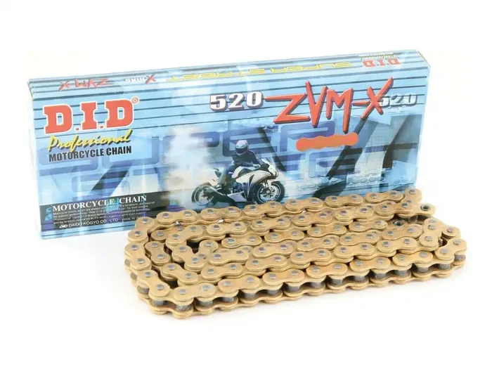 DID Kette „520ZVM-X G&G“ 5/8 x 1/4, Super Stre 124 Glieder