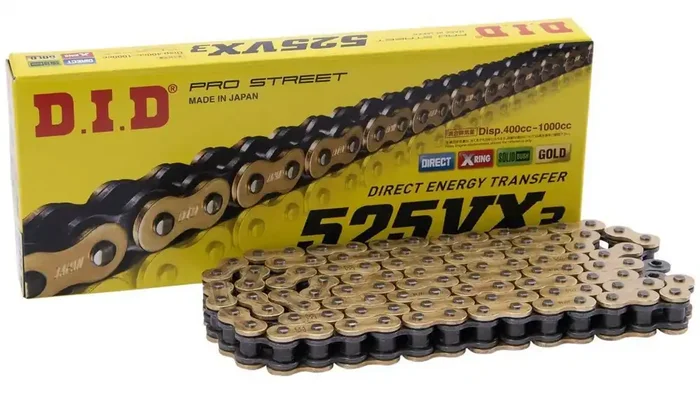 DID Kette „525VX3 G&B“ 5/8 x 5/16, Pro-Street 100 Glieder
