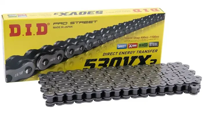 DID Kette „530VX3“ 5/8 x 3/8, Pro-Street X-Ring, v 96 Glieder