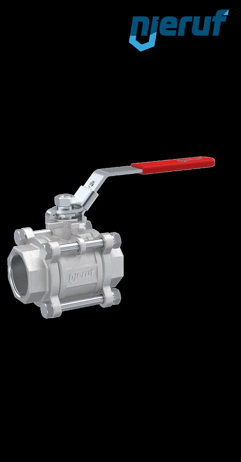 Dreiteiliger Edelstahl-Kugelhahn DN40 – 1 1/2″ Zoll Innengewinde NPT