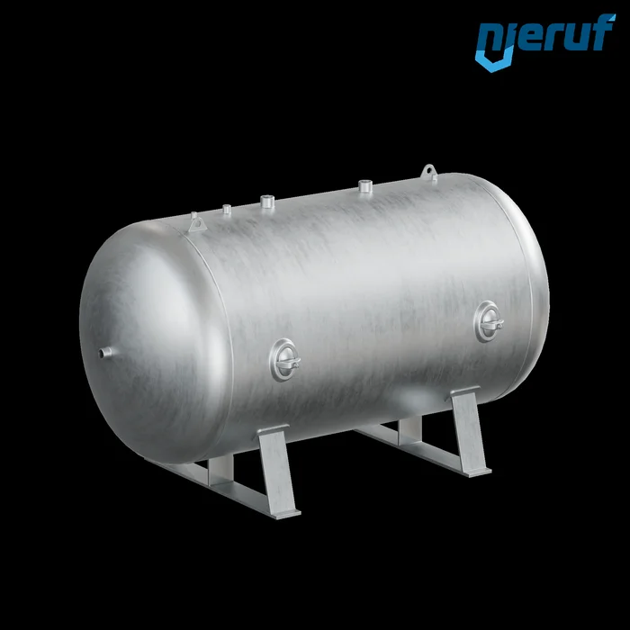 Druckluftbehaelter BE01 4000 Liter liegend, 0-11 bar, Stahl grundiert