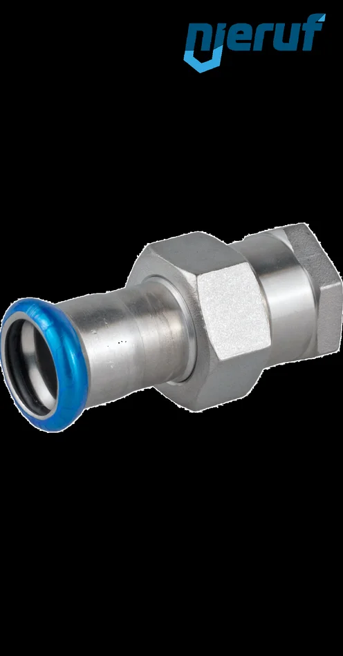 Durchgangsverschraubung I Pressfitting DN20 – 22,0 mm, Innengewinde 1″ Zoll Edelstahl