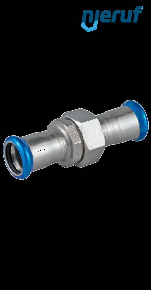 Durchgangsverschraubung I x I DN15 – 18,0 mm, Pressfitting Edelstahl