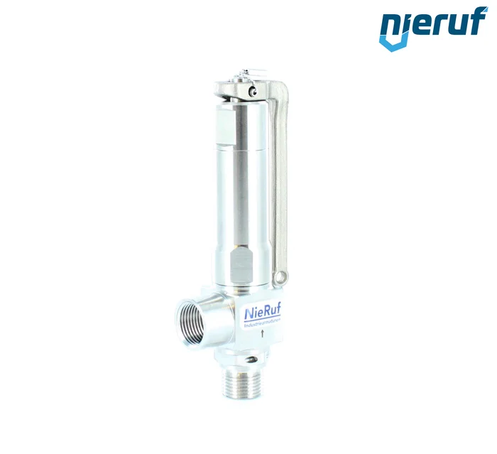 Eck-Sicherheitsventil 1/4″ Edelstahl PTFE