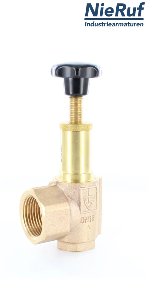 Eck-Überströmventil 1 1/2″ Zoll IG Rotguss 40,0 – 50,0 bar