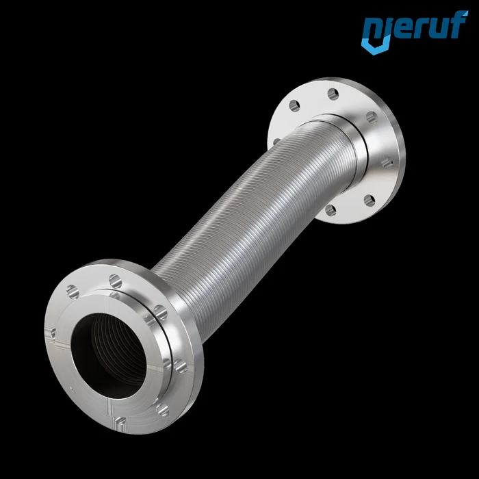 Edelstahlwellschlauch ES01 Losflansch Zweifachumflechtung DN100 – 4″ Zoll 500 mm