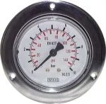 Einbaumanometer mit großem Frontring Ø 40, 50, 63 mm, Klasse 2,5, alle Größen