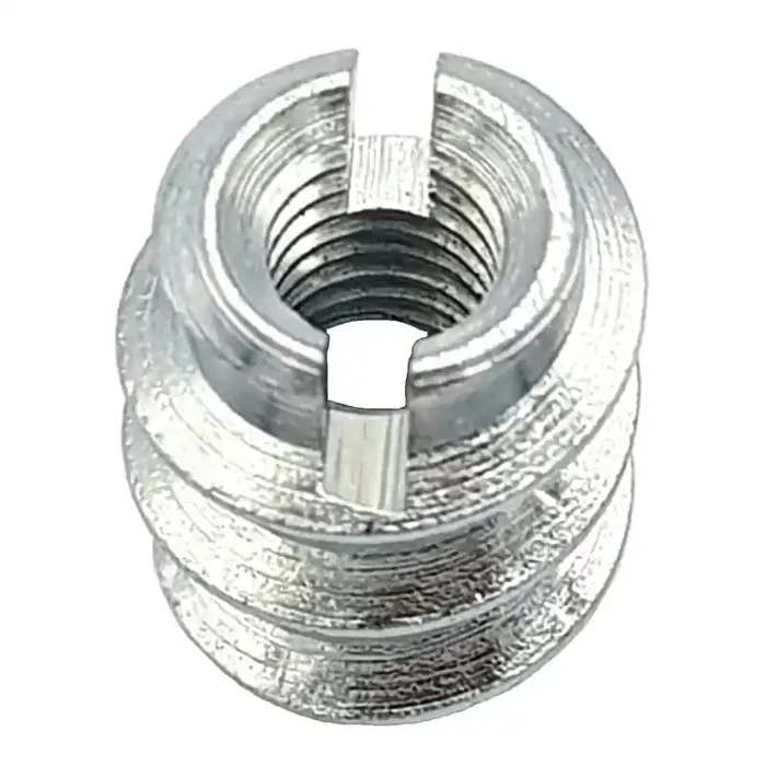 Einschraubmuttern mit Schlitz DIN 7965 Stahl galvanisch verzinkt Außendurchmesser 10 mm M 5 x 20 – 100 Stk