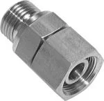 Einstellbare Schneidringverschraubung (metrisch) mit Dichtkegel und O-Ring, Edelstahl 1.4571, alle Größen