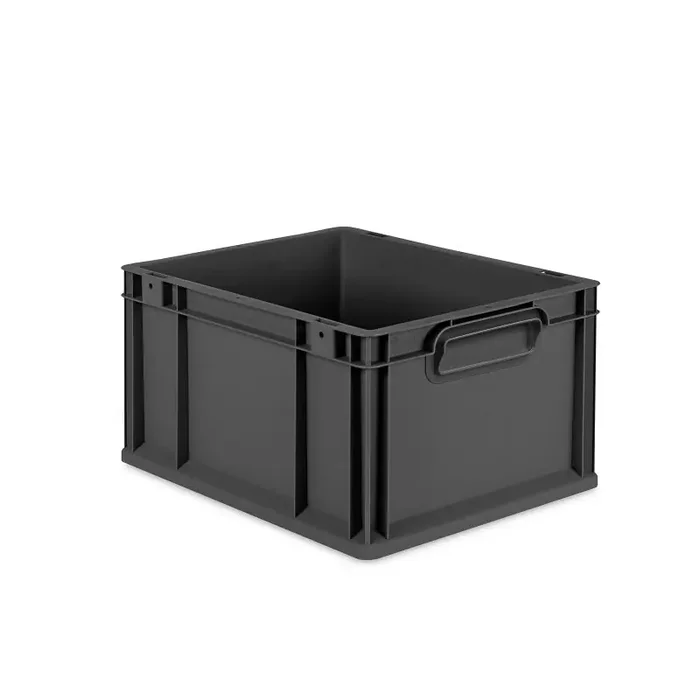 Eurobox NextGen 2.0 Cycle anthrazit geschlossene Griffmulden ohne Farbring – 400x300x220mm