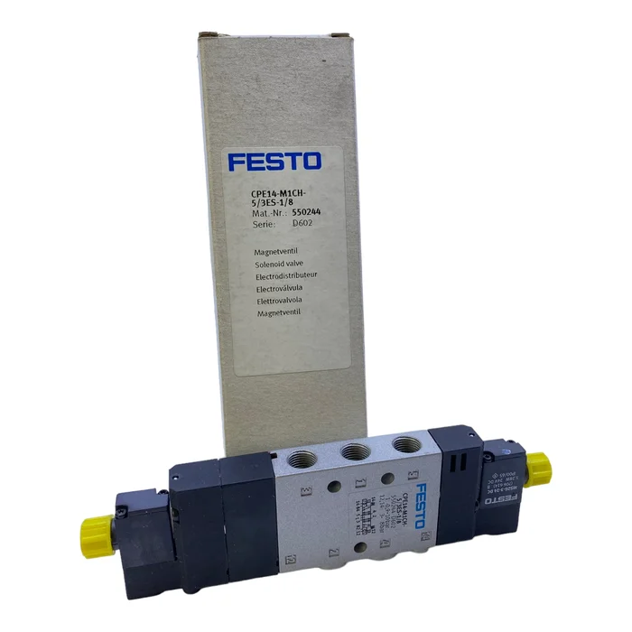 Festo CPE14-M1CH-5/3ES-1/8 Magnetventil 550244 -0,9 bis 10 bar mechanische Feder