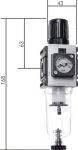 Filterregler, Baureihe 0, bis 1000 l/min, alle Größen