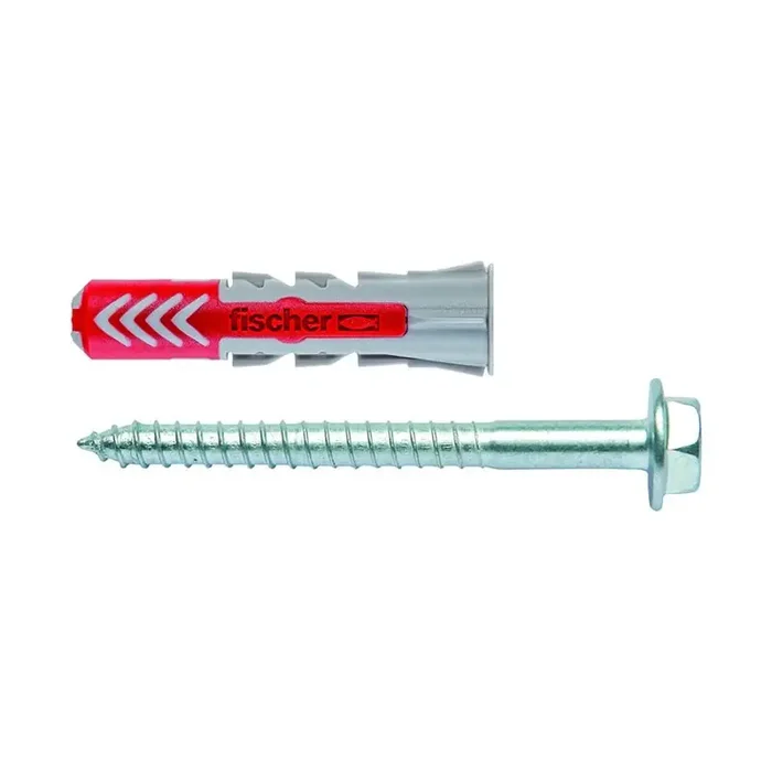 fischer 2-Komponenten-Universaldübel DuoPower 14×70 mit Sechskantschraube – 8 Stück