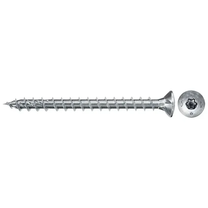 fischer Holzschraube PowerFast II Vollgewinde Senkkopf TX10 blau verzinkt 3 x 30 mm – 200 Stück