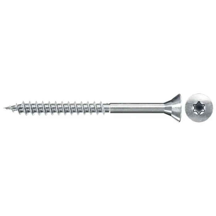 fischer Spanplattenschraube FSPII Teilgewinde Senkkopf TX30 blau verzinkt 6 x 40 mm – 200 Stück