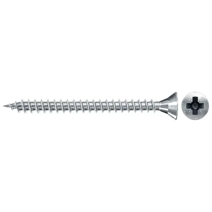 fischer Spanplattenschraube FSPII Vollgewinde Senkkopf PZ2 blau verzinkt 3,5 x 16 mm – 1000 Stück