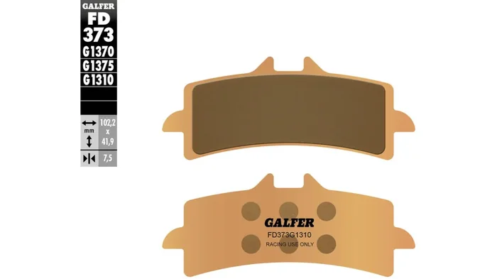 GALFER Bremsbelag „FD373“ Rennsportartikel, nicht G1310, Sinterm