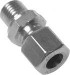 Gerade Schneidringverschraubung (metrisch) Edelstahl 1.4571, mit Elastomerdichtung, alle Größen
