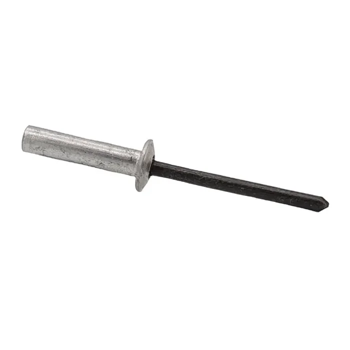 Geschlossene Blindniete mit Sollbruchdorn Flachrundkopf CAP Alu/Stahl phosph. 4,8 x 14 – 500 Stk