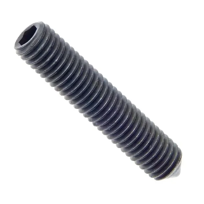 Gewindestifte mit Innensechskant und Spitze DIN 914 Stahl 45 H blank M 8 x 55 mm – 100 Stück
