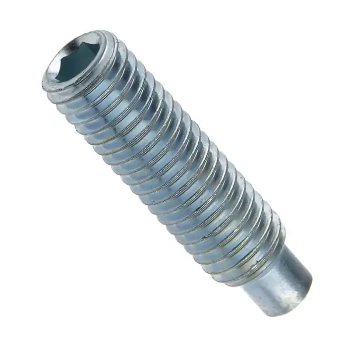 Gewindestifte mit Innensechskant und Zapfen DIN 915 Stahl 45 H galvanisch verzinkt M 5 x 16 mm – 1000 Stück