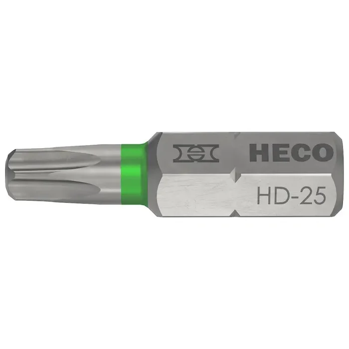 HECO-Drive Bit 25mm mit GripFit-Technologie für einhändiges Arbeiten HD-25 – 10 Stück