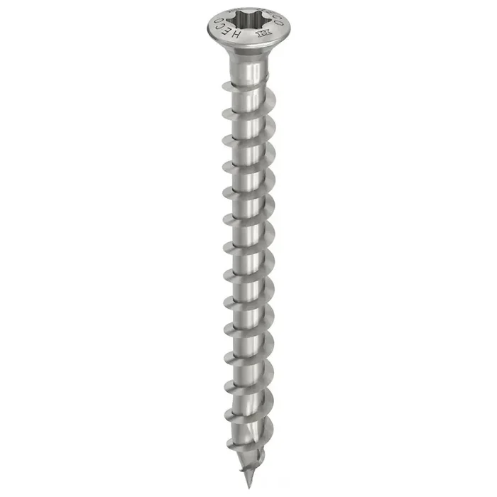 HECO-TOPIX-plus Fassadenschraube Edelstahl A2 Linsensenkkopf HD variables Vollgewinde 5×50 – 200 Stück