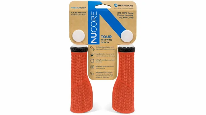 HERRMANS Griff „Nucore Tour“ SB-verpackt, 130 mm, peak, lava