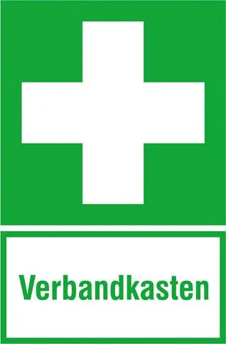 Hinweisschild Alu B200xH300 mm Verbandkasten langnachleuchtend
