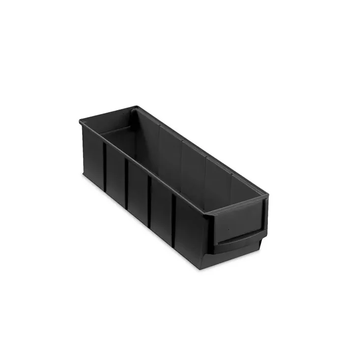 Industriebox 300 S Kunststoff ESD leitfähig teilbar 300x91x81mm – Schwarz