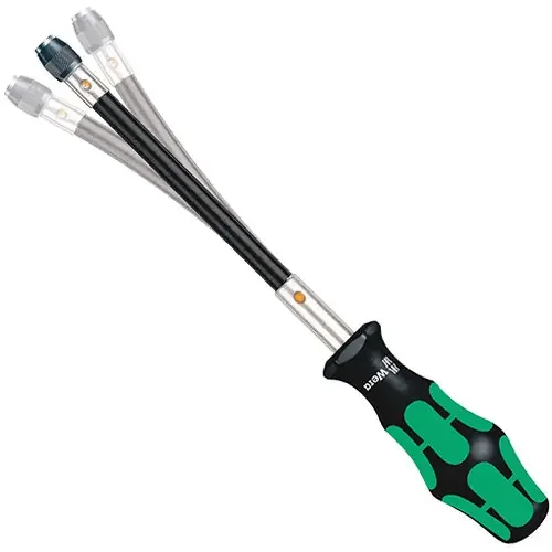 Kraftform 392 Bits-Handhalter mit flexiblem Schaft, Wera, 1/4″ x 177 mm, Wera, 05028160001